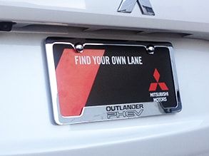 2018 Mitsubishi Outlander PHEV License Plate Frame - Outlande MZ315045
