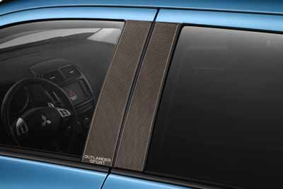 2012 Mitsubishi Outlander Sport B-Pillar Trim - Carbon fiber  MZ314486