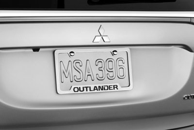2014 Mitsubishi outlander License Plate Frame - Outlander MZ314669