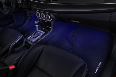 2017 Mitsubishi Lancer LED Illumination Kit - Floor - Blue MZ360379EX