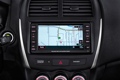 2012 Mitsubishi Outlander Navigation and Music Server Display Unit