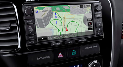 2014 Mitsubishi Outlander Sport Navigation and Music Server Display Unit